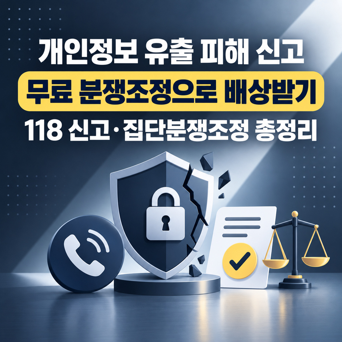 개인정보 유출 피해 신고 배상 신청 방법